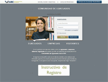 Tablet Screenshot of egresados.uacam.mx